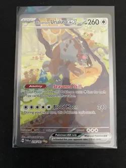 Pokemon TCG Bloodmoon Ursaluna ex 216/167 SIR Twilight Masquerade NM/M - Image 3