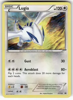 Lugia XY156 Holo Promo XY Promo Pokemon Lightly Played - Image 1