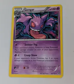 Gengar 60/162 BREAKthrough Rare Pokemon Card LP (Regular/Non-Holo) - Image 2