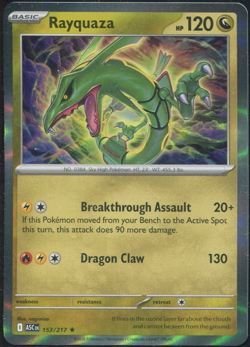 Rayquaza 153/217 – Ascended Heroes – Holo Rare – Pokemon TCG – Near Mint - Image 1