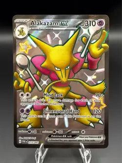 Alakazam ex 215/091 Shiny Ultra Rare Paldean Fates Pokemon - Image 1