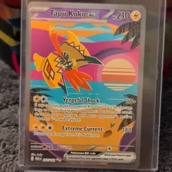 Tapu Koko ex 247/182 SV04: Paradox Rift Holo Full Art Special Illustration Rare - Image 1