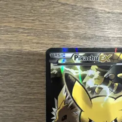 Pokemon Pikachu EX XY124 Full Art Holo Black Star Promo 2016 MP - Image 3
