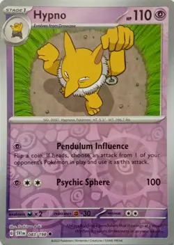 Pokemon TCG - Hypno - Scarlet & Violet - Reverse Holo - 083/198 - Image 1