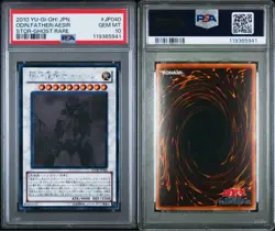 YuGiOh Odin Father of the Aesir Holographic Ghost Rare PSA10 Collectors Card - Image 1