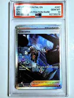 Giacomo PSA 10 267/193 Pokemon Paldea Evolved Special Illustration Rare Full Art - Image 1