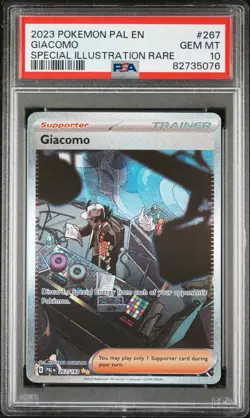 Giacomo PSA 10 267/193 Pokemon Paldea Evolved Special Illustration Rare Full Art - Image 4