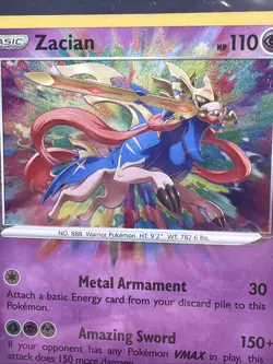 ZACIAN RAINBOW ACE SPEC RARE 082/185 ~ Pokemon TCG: Vivid Voltage - Image 3