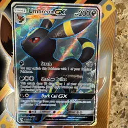 Pokemon TCG Umbreon GX Full Art Holo SM 142/149 200 HP English - Image 1