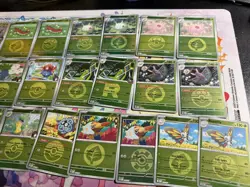 Pokemon TCG Ascended Heroes, Lot Of 25 grass every Reverse Holo and Holo cards - Image 2