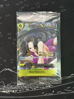 One Piece Card Game Boa Hancock Pre-Release Event Winner P-115 Near Mint Sealed - Image 1