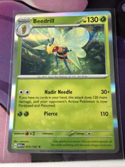Beedrill - 015/165 - Holo - 151 - Pokemon Card - NM/M - Image 1