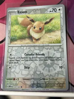 Eevee - 133/165 - Reverse Holo - 151 - Pokemon Card - NM/M - Image 1