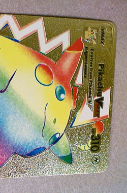 Pokemon Pikachu Vmax Rainbow Card Gold Metal 044/185 - Image 2