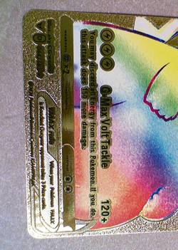 Pokemon Pikachu Vmax Rainbow Card Gold Metal 044/185 - Image 3