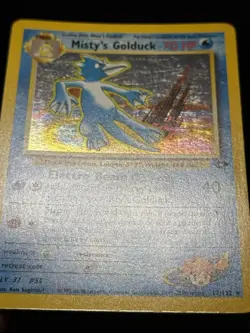 Misty's Golduck 12/132 WOTC Gym Challenge Unlimited Holo Holo Pokemon Card LP - Image 5