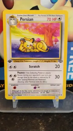 PERSIAN Jungle Series POKEMON Non-Holo 1st Edition 1999 Trading Card 42/64 - Image 1
