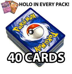 Pokemon Cards - 40 Pokemon Cards Pack - GUARANTEED HOLO - Image 1