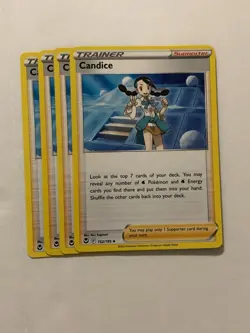 Pokemon Card Silver Tempest 4x Playset Candice 152/195 NM - Image 1