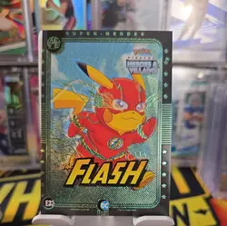 Flash (Pikachu) #E33 - Green Holo -Heros & Villains Flash Edition🤩🔥🚨 Pokemon - Image 1