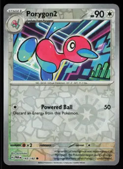 Porygon2 143/182 Common Paradox Rift Pokemon Reverse Holo Near Mint - Image 1