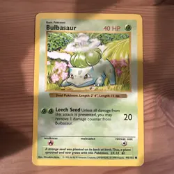 Bulbasaur | Pokemon 1999 | (Shadowless) Non Holo # 44/102 - Image 1