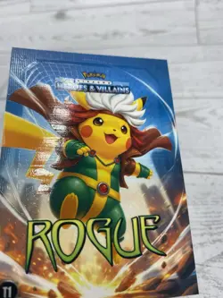 Pikachu as Rogue #T1 Rare Holo Foil Heroes & Villains (non-Pokemon fan art) - Image 4