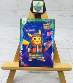 Pikachu as Marty McFly Back to the Future Part II Lazer Holo Non-Pokemon Fan Art - Image 1
