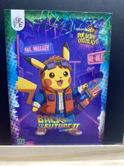 Pikachu as Marty McFly Back to the Future Part II Lazer Holo Non-Pokemon Fan Art - Image 5