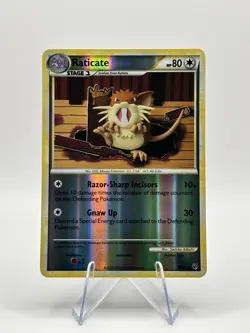 Raticate 51/90 Undaunted Reverse Holo Rare 2010 Stage 1 80 HP (English) - Image 1