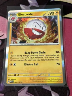 Pokemon Electrode 101/165 Scarlet & Violet 151 Holo Rare NM - Image 1