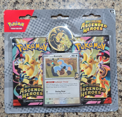 Pokemon TCG Mega Evolution Ascended Heroes Kit: 2 Packs, Komala Promo, Coin - Image 1
