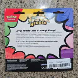Pokemon TCG Mega Evolution Ascended Heroes Kit: 2 Packs, Komala Promo, Coin - Image 3