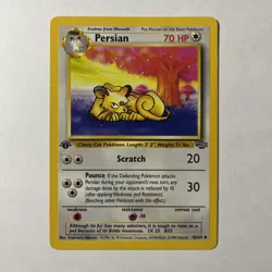 Pokemon TCG Persian Jungle 42/64 Regular 1st Edition Uncommon - Image 1