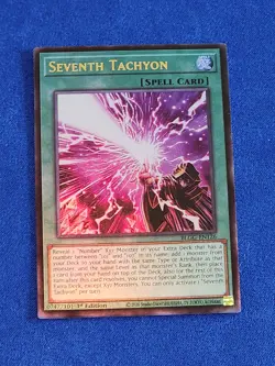 Seventh Tachyon Ultra Rare Foil 1st Ed BLGG-EN126 Spell Card Yu-Gi-Oh! - Image 2