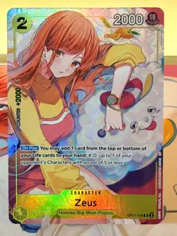 ONE PIECE OP11-106 ZEUS WITH NAMI - BANDAI CARD GAMES FEST 24-25 ENGLISH PROMO - Image 1