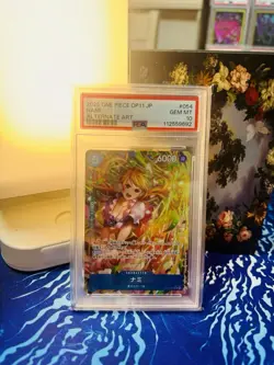One Piece 2025 Nami Alternate Art OP11-054 SR Japanese PSA 9 - Image 1