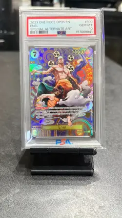 Enel OP05-100 PSA 10 SP Awakening of the New Era English One Piece TCG CCG - Image 1