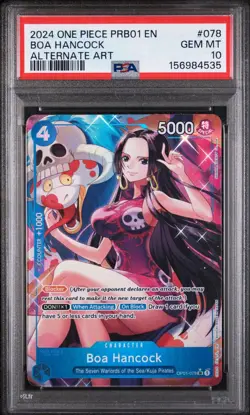 2024 ONE PIECE PRB01-PREMIUM BOOSTER THE BEST ALTERNATE BOA HANCOCK 078 PSA 10 - Image 1