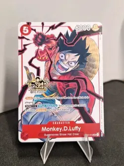 One Piece Monkey D. Luffy 3rd Anniversary Promo Alt Art ST01-012 Alternate TCG - Image 1
