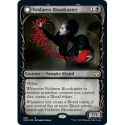 VOLDAREN BLOODCASTER (SHOWCASE) X4 Innistrad: Crimson Vow VOW Magic MTG CARD - Image 1