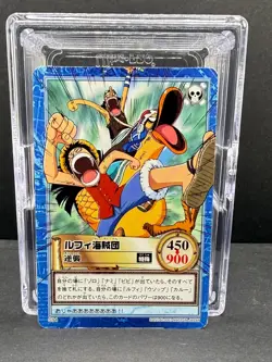 Luffy hyper battle S94 One Piece Carddass Japanese Bandai card 2001 vintage - Image 1