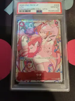One Piece Uta Premium Card Collection Op01-005 Psa 10 - Image 1