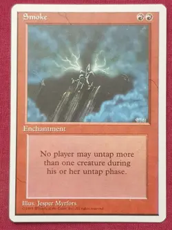 Magic The Gathering 4TH EDITION SMOKE red card MTG FOURTH - Image 1