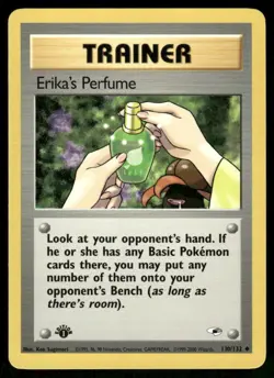 Pokemon Cards Erika's Perfume 110/132 Gym Heroes Uncommon NM - Image 1