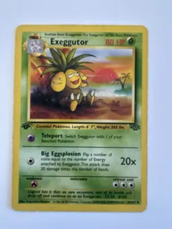 Pokemon Exeggutor TCG Jungle Card 35/64 1st Edition Non-Holo - Image 1