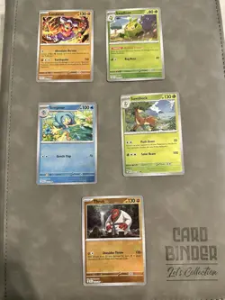 Pokemon Black Bolt White Flare Master Ball 5 Card Lot - Image 1
