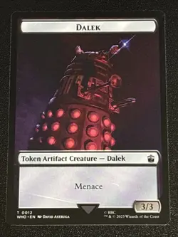 Dalek/Treasure Token NM Doctor Who MTG Magic The Gathering English Card - Image 1
