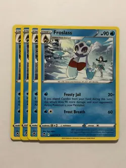 Pokemon Card Silver Tempest 4x Playset Froslass 043/195 NM - Image 1