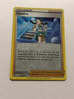 Pokemon Card Silver Tempest Reverse Holographic Candice 152/159 NM - Image 1